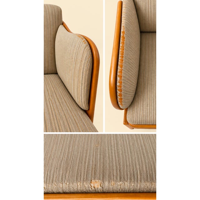 Carl Malmsten 3-Seater Sofa by Carl Malmsten for O.H. Sjögren, 1960s For Sale - Image 4 of 6