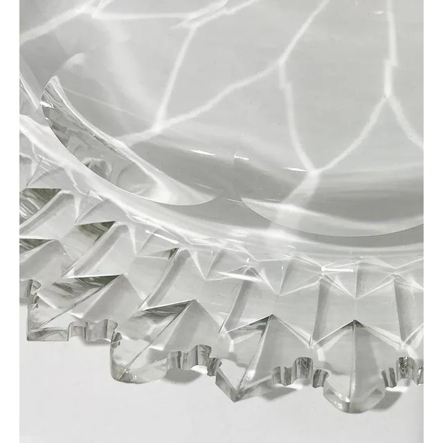 19th Century Crystal Footed Turnover Bowl For Sale - Image 5 of 9