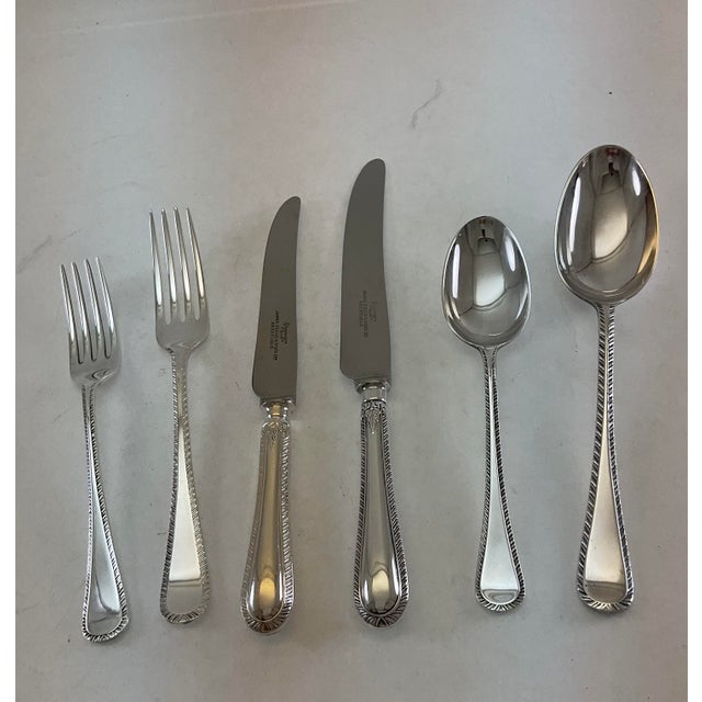 Silver 1980s Silver Dessert/ Knife, Feather Edge. For Sale - Image 8 of 10