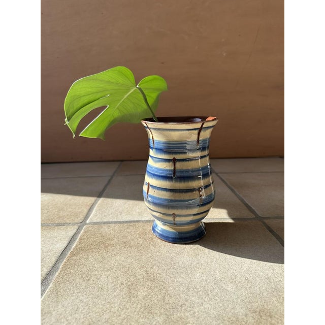 Art Deco Hand-Thrown Ceramic Vase, Germany, 1920s For Sale - Image 10 of 11