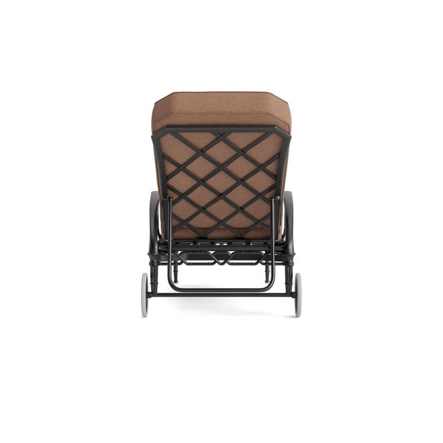 Brown Jordan Brown Jordan Calcutta Adjustable Chaise Lounge, Textured Pewter frame with Fusion Clay fabric For Sale - Image 4 of 11