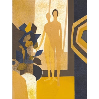 1974 Lithograph by André Minaux "Contre Joux" For Sale