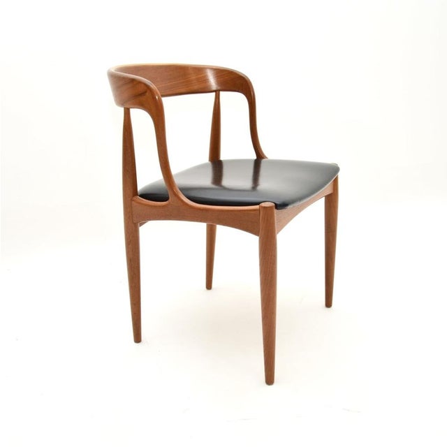 1960s Vintage Danish Teak Dining Chairs from Johannes Andersen, 1960s, Set of 8 For Sale - Image 5 of 11