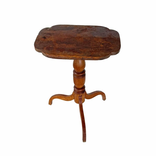 Traditional Candle Table - Antique For Sale - Image 3 of 7