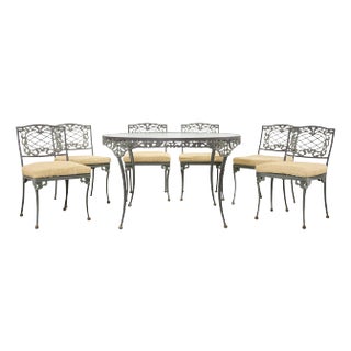 Brown Jordan Elegance Neoclassical Garden Dining Suite For Sale
