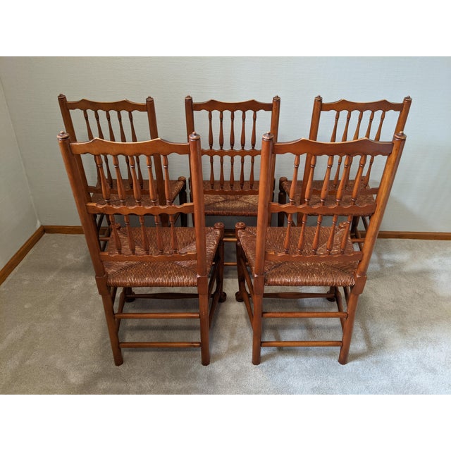 1930s L. & J. G. Stickley Early American Dining Chairs Set of 5