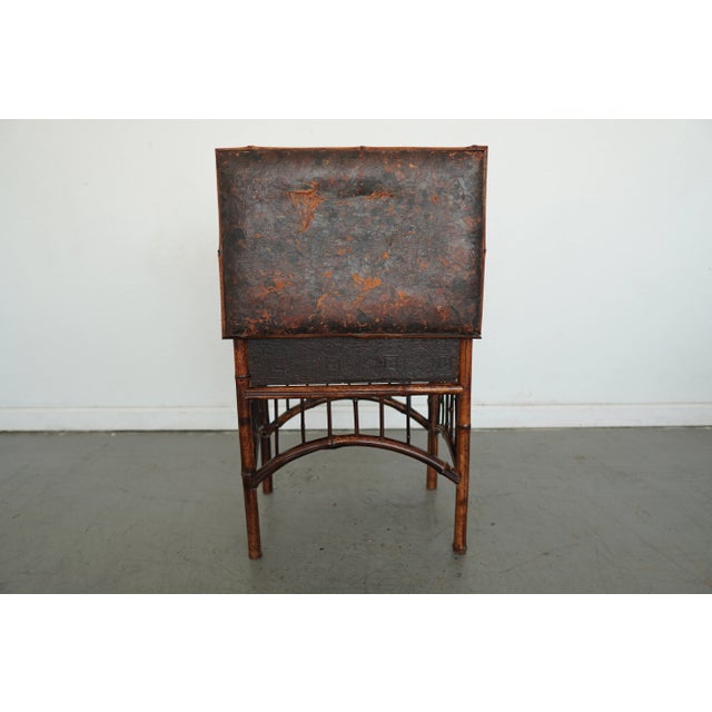 Antique Bamboo Sewing Table For Sale - Image 4 of 15