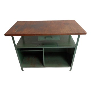 Vintage Industrial Work Bench, 1950s For Sale