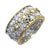 Metal Vintage 18k Lace Design Diamond Band Ring, Size 6 For Sale - Image 7 of 8