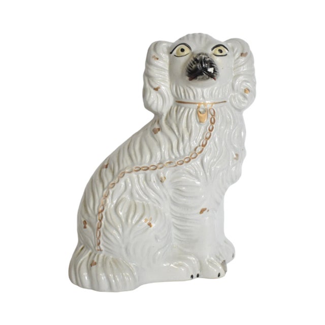 Floris & Fergus the White Staffordshire Dogs and Their Portraits by Susannah Carson For Sale - Image 12 of 12