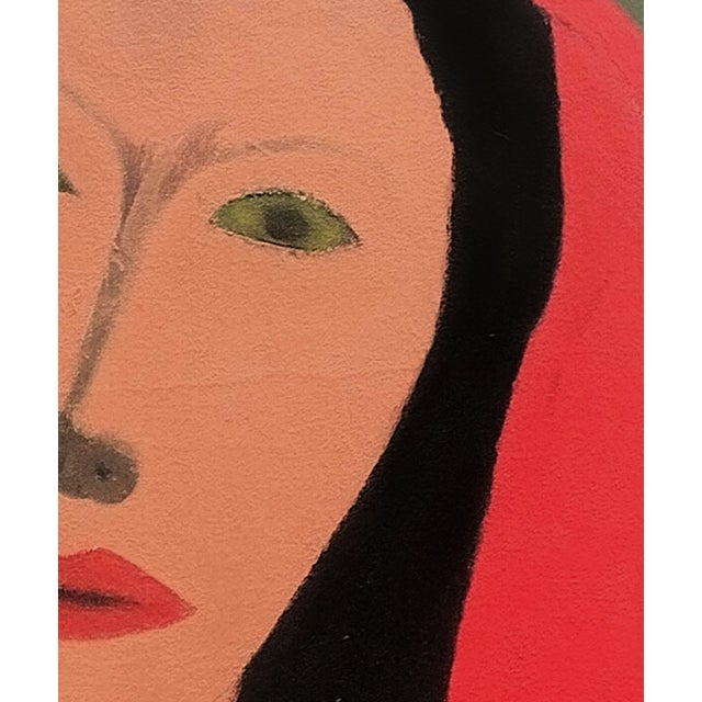 2020s "Lady Evet", Acrylic on Canvas Painting by David Akolo For Sale - Image 5 of 5
