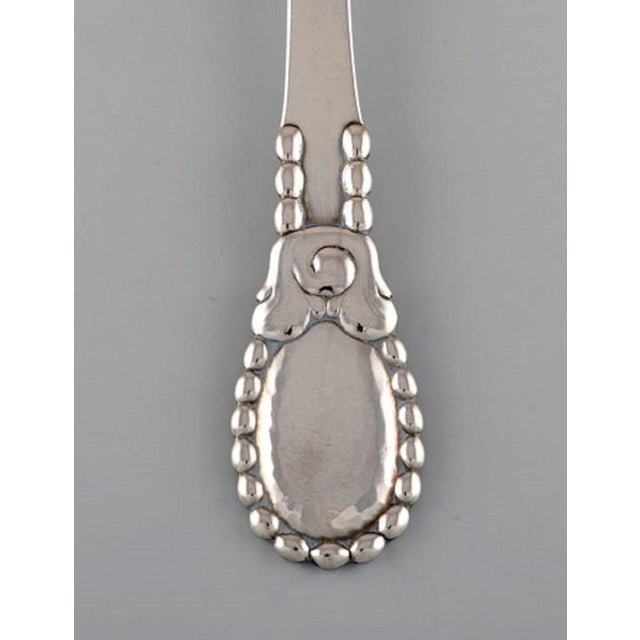 Large Number 13 Tablespoon in Hammered Silver 830 by Evald Nielsen, 1924 For Sale - Image 3 of 4