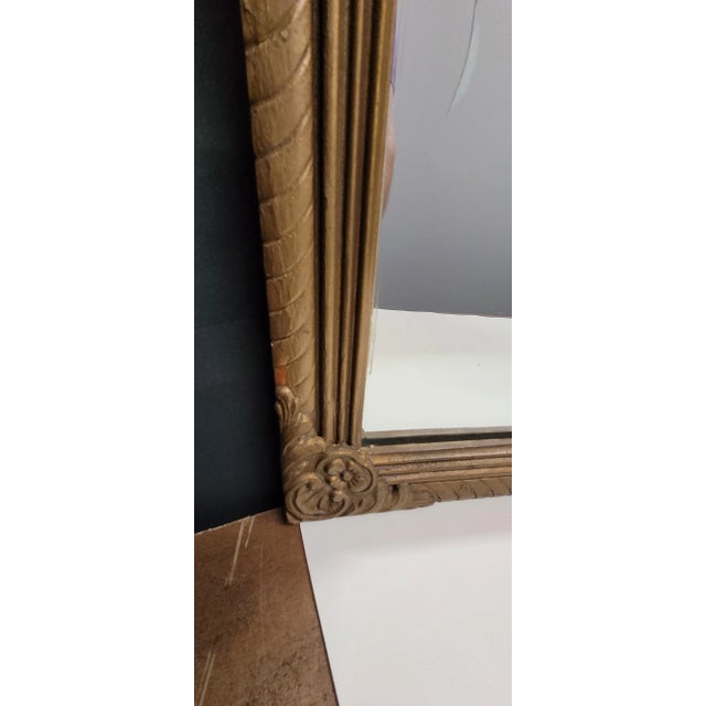 American Carved Wood Wall Mirror, Colonial Revival Style, Early Mid-Century For Sale - Image 11 of 11