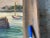 Vintage 1965 Framed Painting of Dinghys and Sailboat at the Lobster-Mans Shack in the Harbor For Sale - Image 11 of 13