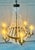 Transparent Vintage Iron and Rock Crystal Empire Chandelier For Sale - Image 8 of 11