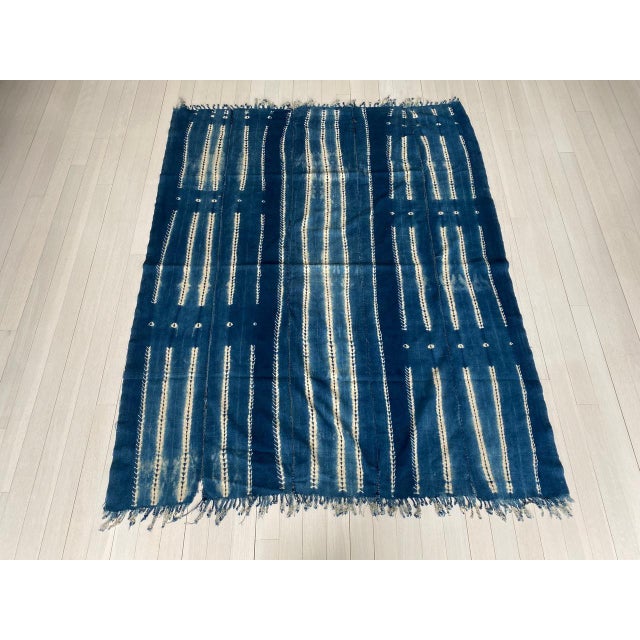 Antique Indigo Mali Textile For Sale - Image 16 of 18