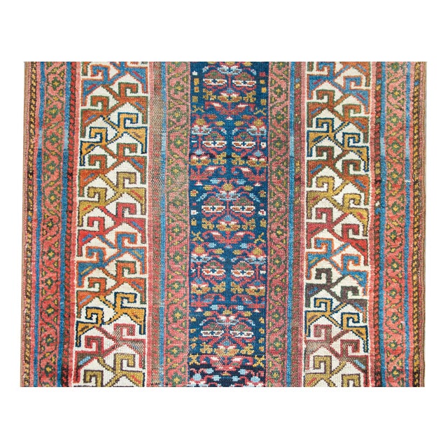 Textile Early 20th Century Persian Kurdish Runner For Sale - Image 7 of 15