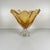 Murano-style amber glass bowl, 1970 Label: "M.F. Sélection Cristal de Paris" Dimensions: Diameter: 27 cm Height: 26 cm...