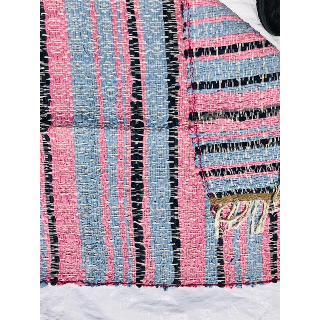 Handmade Rag Rug Silk/Acrylic/Cotton MIX Rug Chairish