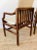 Vintage 1970s Henredon Mid Century Oak Wood Dining Chairs Set of 8 Campaign Style For Sale - Image 10 of 10