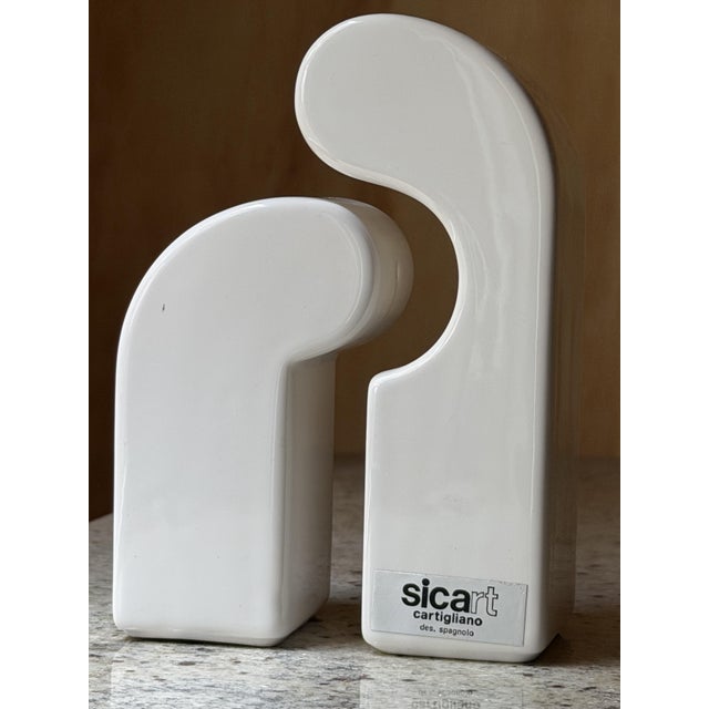 Ceramic Vintage Salt & Pepper Shakers by Pino Spagnolo for Sicart, 1970s, Set of 2 For Sale - Image 7 of 18