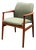 Armchair in Green Upholstery and Teak by Grete Jalk for Glostrup Møbelfabrik For Sale