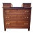 Victorian Carved Oak 5-Drawer Drop-Center Dresser For Sale