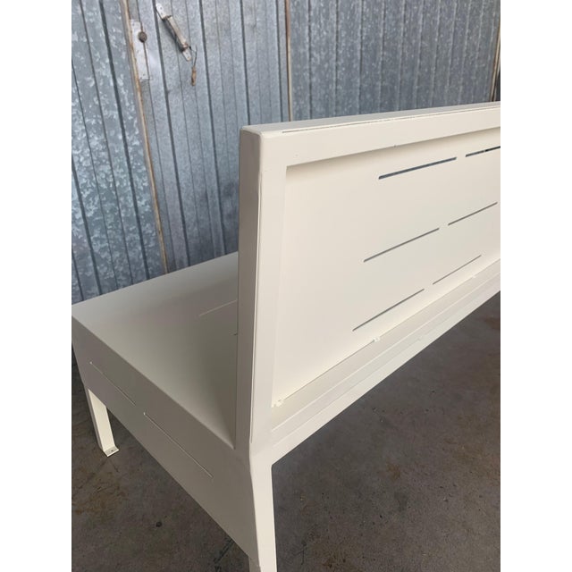 New Large Iron Hall Bench for Outdoor and Indoor with Epoxy Finished For Sale - Image 10 of 18