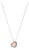 Tiffany & Co. Elsa Peretti 925 and 18k Rose Gold Open Heart Pendant Necklace For Sale