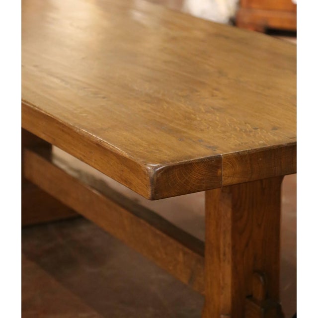 Early 20th Century French Oak Monastery Refectory Dining Table For Sale - Image 4 of 9