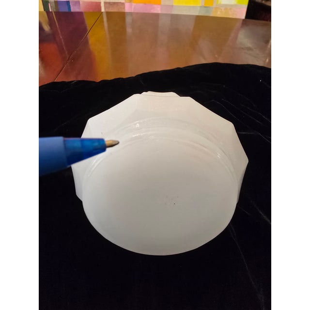 Glass Antique French Rock Crystal Glass Opaline Perfume Bottle For Sale - Image 7 of 8