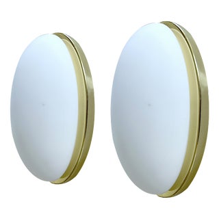 Vintage Glass Sconces from Limburg, Set of 2 For Sale