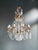 Antique 1900s Art Nouveau Brass Crystal Chandelier For Sale - Image 12 of 12