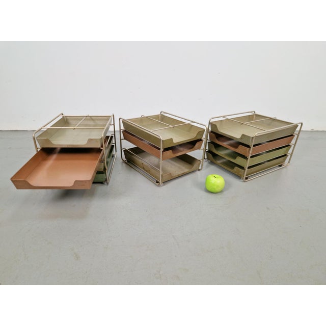 Vintage Desk Organizer, 1930, Set of 3 For Sale - Image 9 of 10