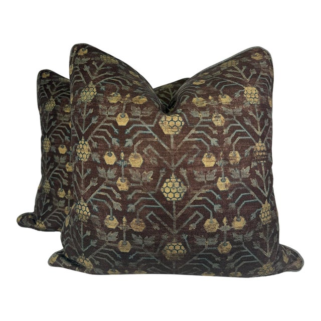 Zak + Fox "Khotan 08" 22" Pillows-a Pair For Sale