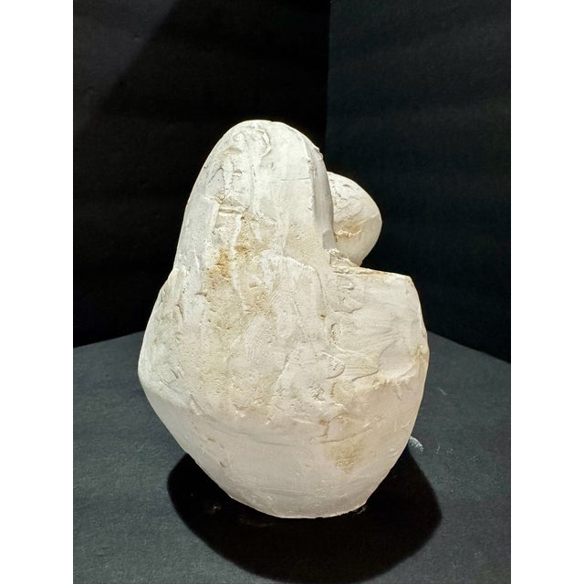 1960s Larry Mohr Plaster Abstract Embrace Sculpture Signed From Artist Estate For Sale - Image 4 of 7