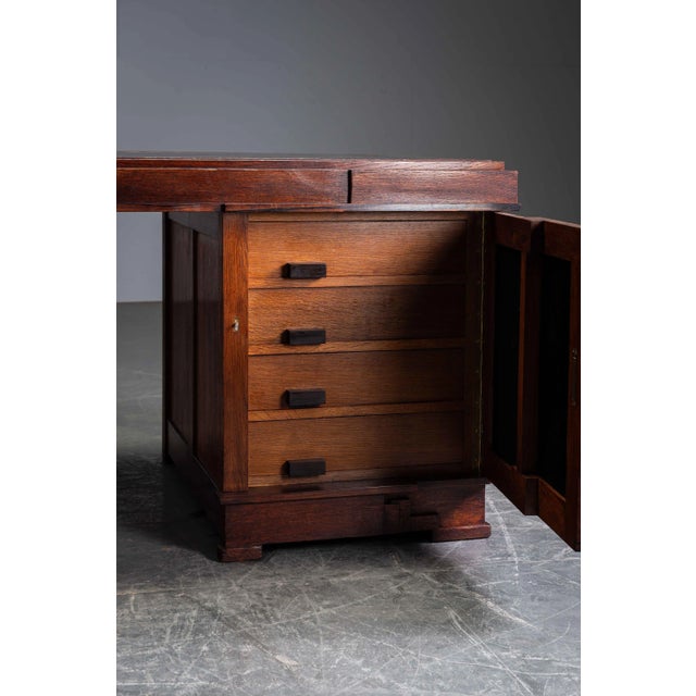 Amsterdam School Executive Desk, 1920s For Sale - Image 15 of 18
