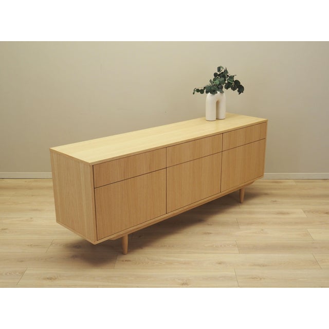 Scandinavian Oak Wood Dresser For Sale - Image 6 of 10