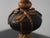 1980s Regency Style Pair of Black & Gold Tall Table Lamps W. Dragonflies For Sale - Image 5 of 13