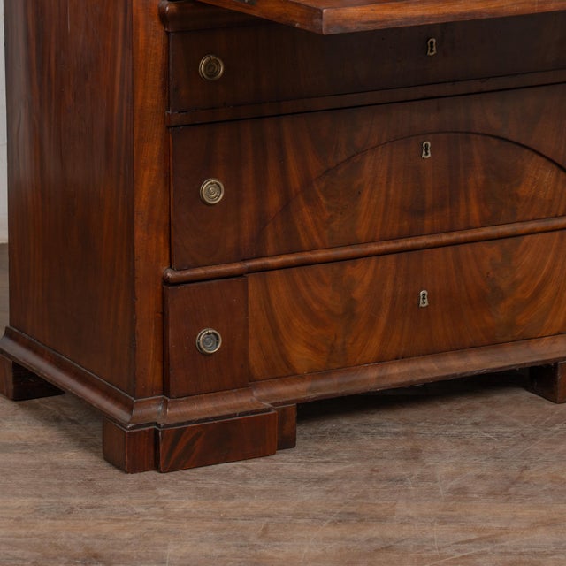 19th Century Danish Biedermeier Mahogany Secretary Bureau For Sale - Image 13 of 14
