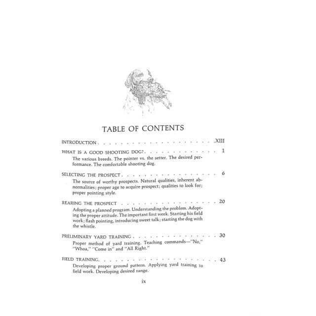 "Wing & Shot- Gun Dog Training" 1979 Wehle, Robert G. For Sale - Image 4 of 12