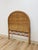 Hollywood Regency Vintage, Coastal, Boho Wicker Woven Wicker and Rattan, Twin Headboard Bed Accent For Sale - Image 3 of 14