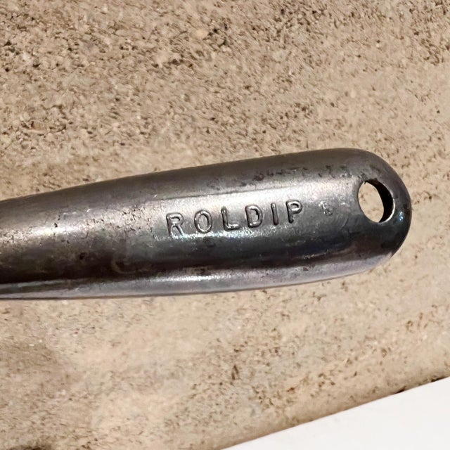 AMBIANIC presents Vintage ROLDIP Americana Aluminum Ice Cream Scooper Best Ice Cream Server Scoop Stamped by maker 7.5 d x...