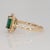 Green 1.6Ct Aaa Zambian Emerald Ring With Natural Diamonds Accents: Solid 14k Gold, Size 6.75 For Sale - Image 8 of 8