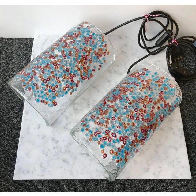 Lamps Art Glass by Barbini Murano, Italy, 1980s - a Pair For Sale - Image 9 of 12