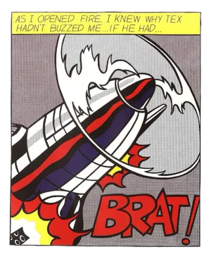 Roy Lichtenstein, As I Opened Fire, Paper