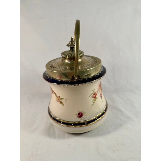 Antique, English, Carlton Ware, Ceramic, Biscuit Barrel For Sale - Image 11 of 12