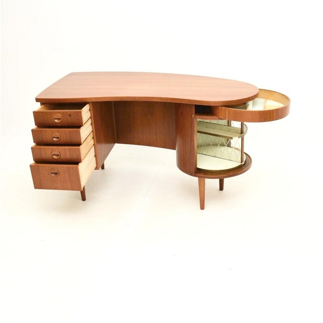 Vintage Danish Teak Desk, 1960s For Sale - Image 4 of 13