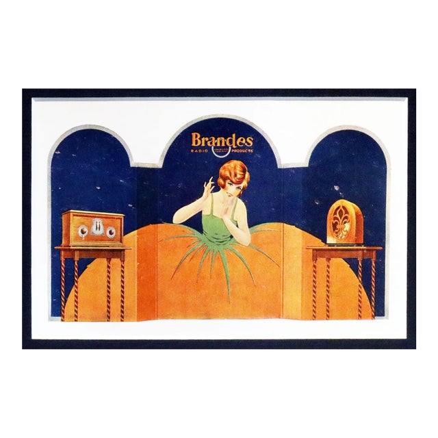1920 American Advertisement, Brandes Radio Products (Matted) For Sale