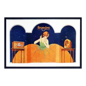 1920 American Advertisement, Brandes Radio Products (Matted)